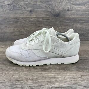 Reebok Classic Leather Sneakers Womens 10 Grey Suede Low Top BS9861